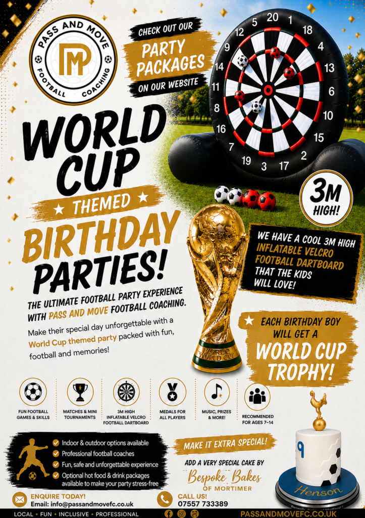 pass and move birthday party flyer