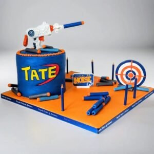 nerf gun cake