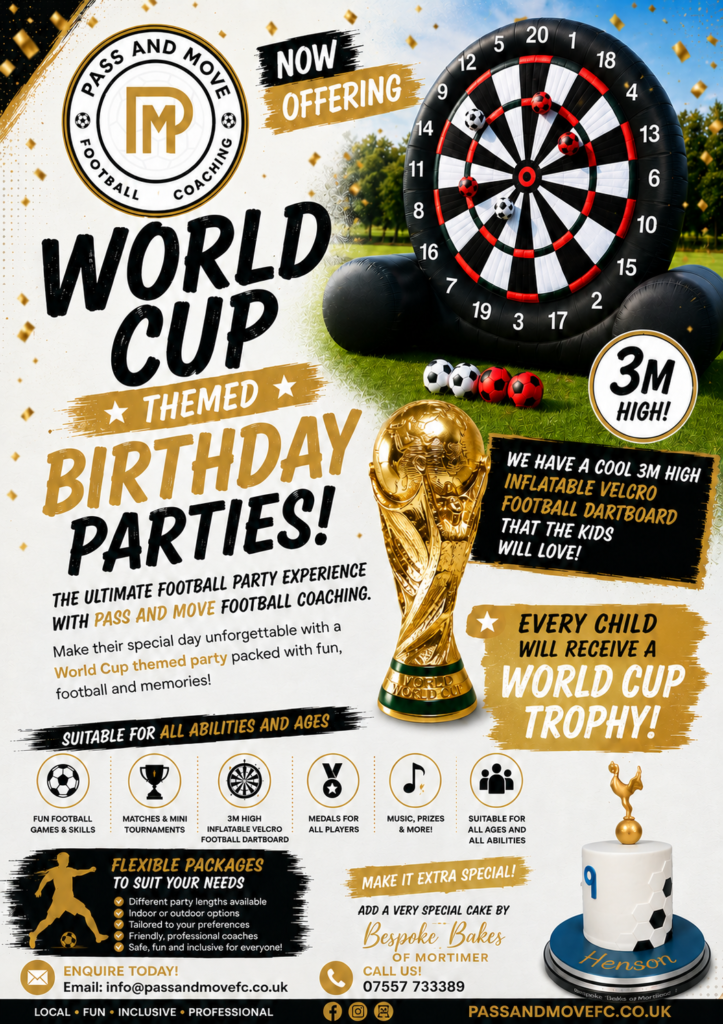 pass and move birthday party flyer